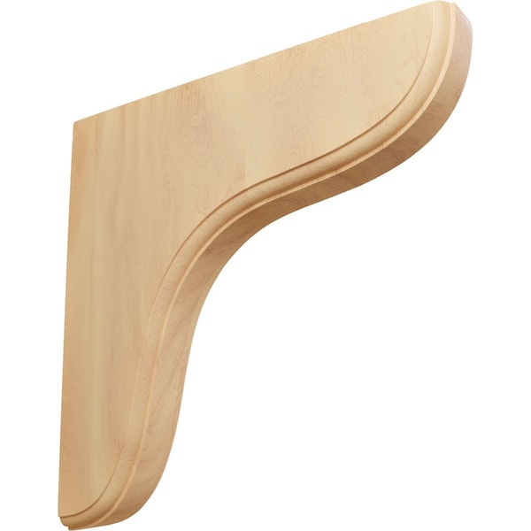 Ekena Millwork 1 3/4"W x 10 1/2"D x 10 1/2"H Eaton Wood Bracket, Red Oak BKTW02X11X11EARO - main